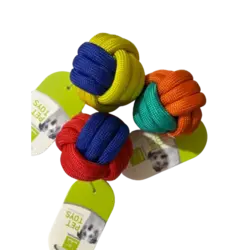 توپ کنفی رنگی مخصوص گربه و سگ 7 سانت