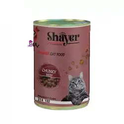 کنسرو گربه شایر چانک گوشت (400 گرم)
