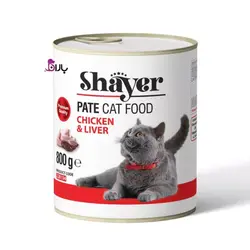 کنسرو گربه شایر پاته مرغ و جگر (800 گرم)