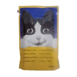 پوچ گربه فلیکس جوجه و نخود سبز