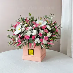 باکس گل دخترانه کد 71 - گل فروشی آنلاین فلاویتو