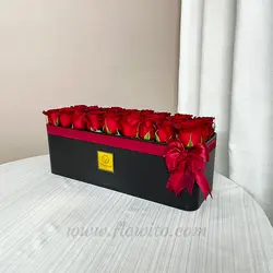 باکس گل رز هلندی متوسط کد 64 - گل فروشی آنلاین فلاویتو