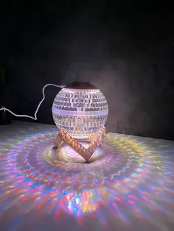 چراغ خواب و دستگاه بخور سرد کریستالی