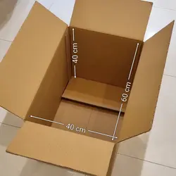 کارتن با طول 60 عرض 40 ارتفاع 40 بسته 5 عددی