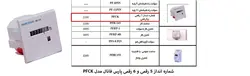 شماره انداز 5 رقمی و 6 رقمی برند پارس فانال مدل PFCK ولتاژ 220