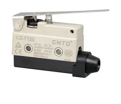 میکروسوئیچ کاور دار طرح امرن زبانه بلند بدون قرقره مدل CZ-7120  برند : CNTD