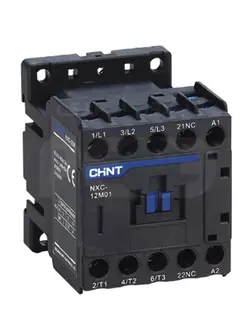 مینی کنتاکتور 12 آمپر چینت 5.5 کیلو وات ولتاژ بوبین 220