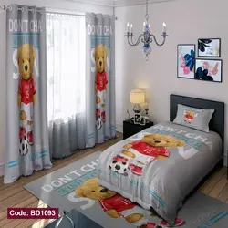روتختی تدی فوتبالیست رنگ طوسی پسرانه سه بعدی کد 1134
