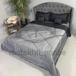 روتختی مشکی و طوسی ساده هتلی یکنفره و دونفره کد 11041