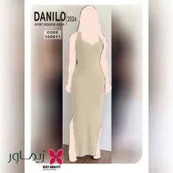 پیراهن بلند دانیلو Danilo مدل جلو زیپ دار کد 100611 