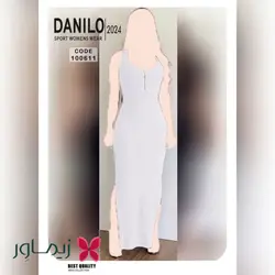 پیراهن بلند دانیلو Danilo مدل جلو زیپ دار کد 100611 