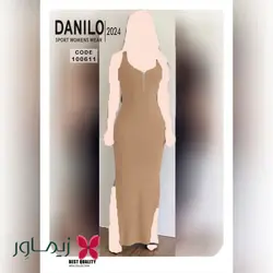 پیراهن بلند دانیلو Danilo مدل جلو زیپ دار کد 100611 