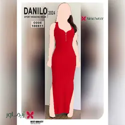 پیراهن بلند دانیلو Danilo مدل جلو زیپ دار کد 100611 