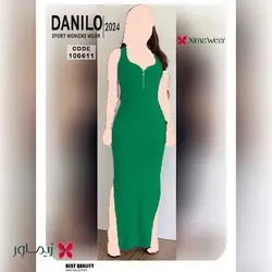 پیراهن بلند دانیلو Danilo مدل جلو زیپ دار کد 100611 