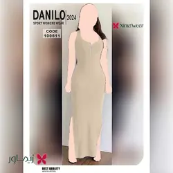 پیراهن بلند دانیلو Danilo مدل جلو زیپ دار کد 100611 