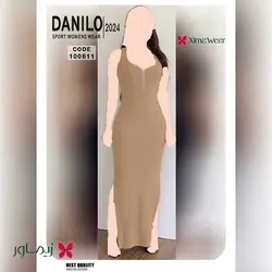 پیراهن بلند دانیلو Danilo مدل جلو زیپ دار کد 100611 