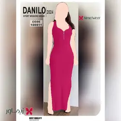 پیراهن بلند دانیلو Danilo مدل جلو زیپ دار کد 100611 