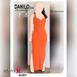 پیراهن بلند دانیلو Danilo مدل جلو زیپ دار کد 100611 