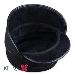 کلاه مردانه شکاری طرح چرم نقابدار  - بسته 12 عددی