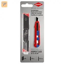 تیغه یدکی کاتر 9010165BK کنیپکس بسته 10 عددی مدل 9010165E02