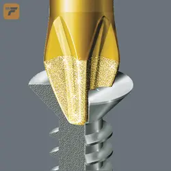 سرپیچگوشتی چهارسو بای تورژن نوک الماسه ورا مدل 05056400001 سایز 25×PH1
