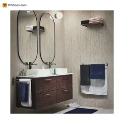 حوله دستی ایکیا مدل FREDRIKSJON سایز 50×30 سانتی متر قرمز تیره