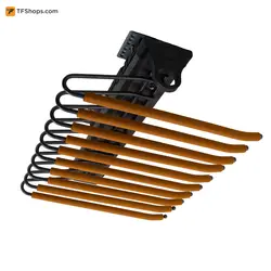 رک جای شلوار سقفی یک طرفه فرنچ استایل فانتونی مدل J943 طوسی