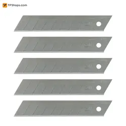 تیغ کاتر استنلی بسته 5 عددی مدل 718-11-0 سایز 18 میلی متر