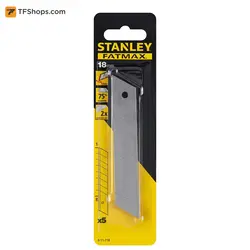 تیغ کاتر استنلی بسته 5 عددی مدل 718-11-0 سایز 18 میلی متر