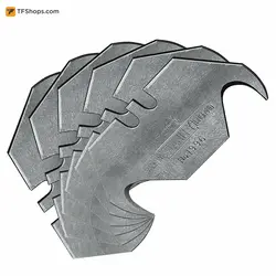 تیغ کاتر قلاب دار استنلی بسته 5 عددی مدل 983-11-0 سایز 18 میلی متر