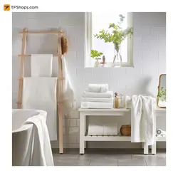 حوله دستی ایکیا مدل SALVIKEN سایز 30×30 سانتی متر سفید