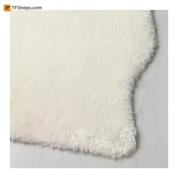قالیچه ایکیا مدل TOFTLUND سایز 85×55 سانتی متر سفید