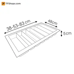 جای قاشق و چنگال پلی استایرن فانتونی مدل O011 سایز 45 سانتی متر