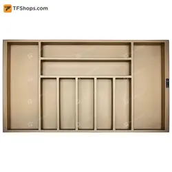 جای قاشق و چنگال چوبی فانتونی مدل O093 سایز 90 سانتی متر نوک مدادی