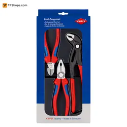 مجموعه 3 عددی انبردست، سیم چین و انبر کلاغی کنیپکس مدل 002009V01