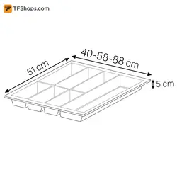 جای قاشق و چنگال پلی استایرن فانتونی مدل O111 سایز 450 میلی متر