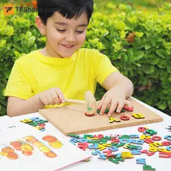 بازی میخ و چکش الفبا و اعداد انگلیسی ایپکا مدل GD3010 سایز 140 قطعه