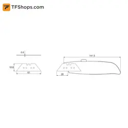 کاتر چاقویی ایران پتک مدل SM2010