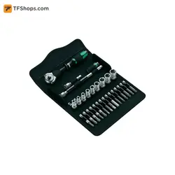 مجموعه 28 عددی آچار جغجغه ورا مدل 05004016001 سایز 1/4 اینچ