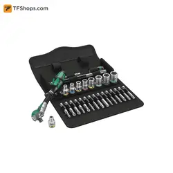 مجموعه 28 عددی آچار جغجغه ورا مدل 05004016001 سایز 1/4 اینچ
