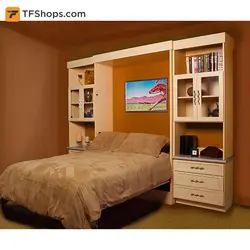 مجموعه جک و فریم تخت خواب تاشو عمودی اچ تی ام سایز 200×140
