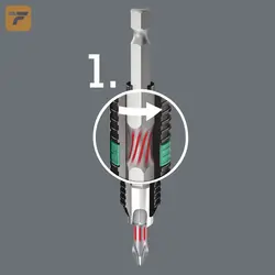سرپیچگوشتی چهارسو بای تورژن ورا مدل 05059552001 سایز PH2×50