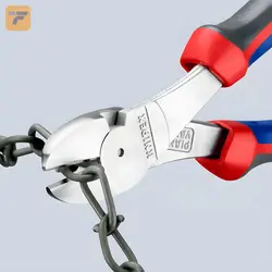 انبر سیم چین با قدرت اهرم بالا کنیپکس مدل 7405180 سایز 180 میلی متر