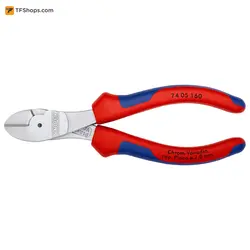 انبر سیم چین با قدرت اهرم بالا کنیپکس مدل 7405180 سایز 180 میلی متر