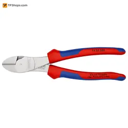 انبر سیم چین با قدرت اهرم بالا کنیپکس مدل 7405180 سایز 180 میلی متر