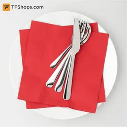 دستمال سفره ایکیا بسته 50عددی مدل FANTASTISK سایز 40×40 قرمز