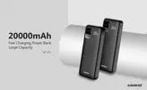 پاوربانک گرند مدل GP-211 ظرفیت 20,000mAh + هدیه کیف محافظ