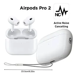 ایرپاد پرو2 نسخه ۲۰۲۴ فول کپی درجه یک . شارژوایرلس نوزیکنسلینگ فعال ا Airpod pro2 2024