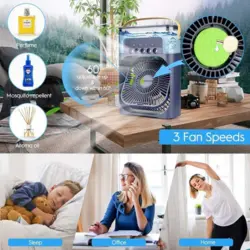 مینی کولر مه پاش رومیزی  mini air conditioner
