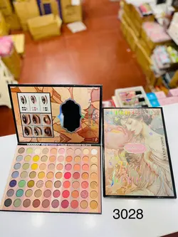 پالت سایه و رژگونه 70 رنگ کتابی IGoodco بسته بندی دخترانه رنگبندی کامل و متنوع